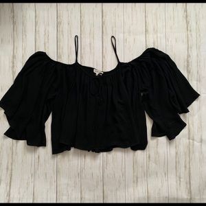 Cotton Candy LA Flowy crop top